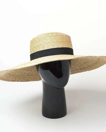 Oversized Foldable Women’s Floppy Straw Hat for Summer Beach & Sun Protection