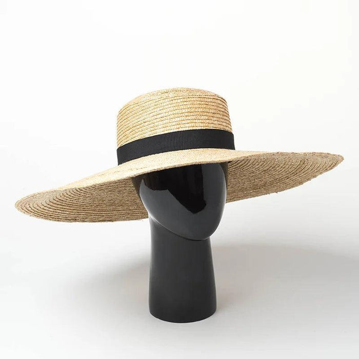 Oversized Foldable Women’s Floppy Straw Hat for Summer Beach & Sun Protection