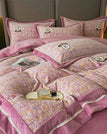 C / Queen Size 4pcs / Flat Bed Sheet