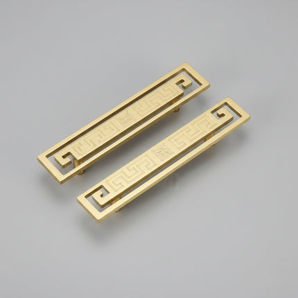 Solid Brass Cabinet Pull — Minimalist Handle for Wardrobes, Kitchens & Wine Cabinets