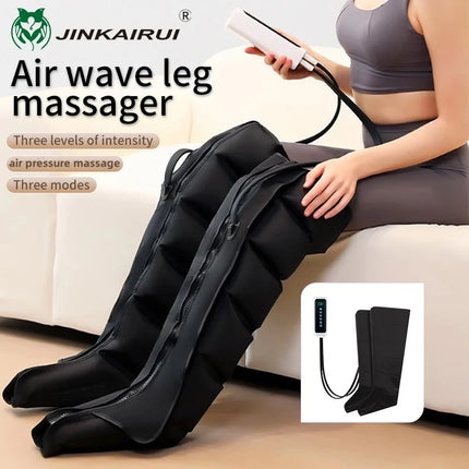 Electric Air Pressure Leg & Calf Massager — Remote Control, Deep Kneading