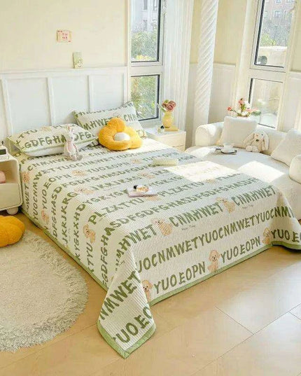 Chic Cotton Bedspreads for Double and Queen Size Beds - Cozy Princess-Inspired Covers for a Stylish Bedroom Retreat