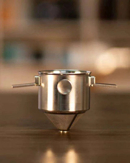 Stainless Steel Reusable Coffee Filter Cup with Convenient Hanging Ears - Eco-Friendly Brewing Essential