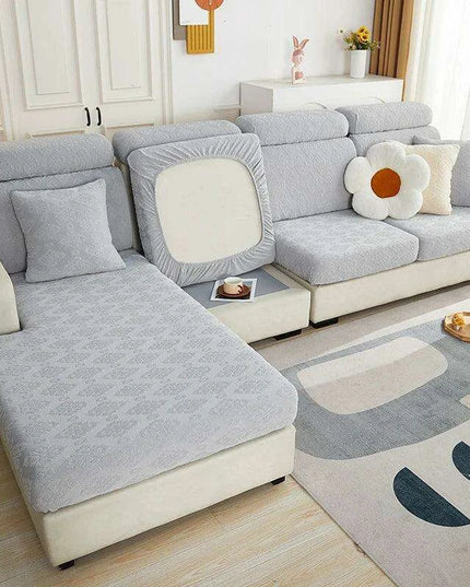 Svetanya Stretchable Jacquard Sofa Slipcover - Washable and Removable Furniture Protector