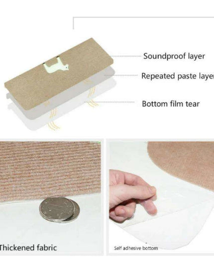 Stylish and Secure Plush Stair Mat Collection with Elegant Patterns