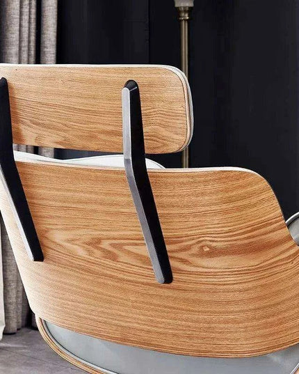 Chic Walnut Leather Adjustable Salon Styling Chair