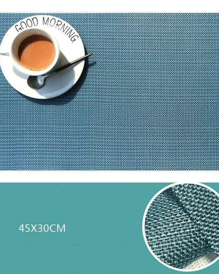 Elegant PVC Dining Table Placemats Set of 6 - Stylish Heat-Resistant Table Protection