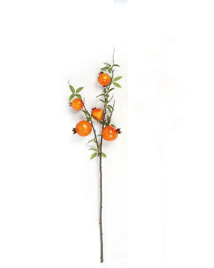Exquisite Faux Pomegranate Floral Branch for Year-Round Home Elegance