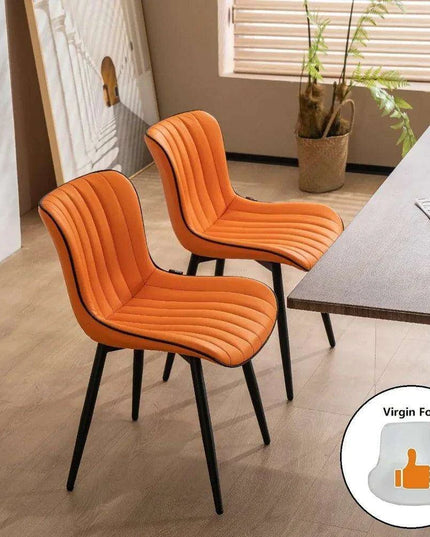 Modern Orange Upholstered Dining Chairs Set: Transform Your Dining Experience