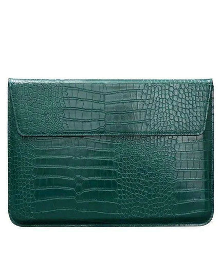 Sleek PU Leather Laptop Sleeve - Compatible with MacBook and Huawei - Chic Tech Accessory for Everyday Use