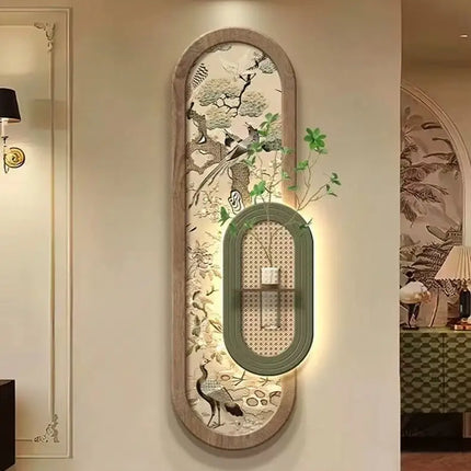 Retro Botanical Illuminated Mural Lamp - Corridor Wall Art