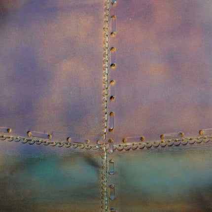 Chic Vintage Brown Leather Butterfly Lounge Chair: Stylish Sleeper for Home and Outdoor Comfort