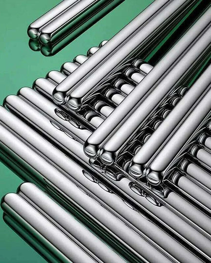 Elegant Non-Slip Stainless Steel Sushi Chopsticks Set for Asian Dining