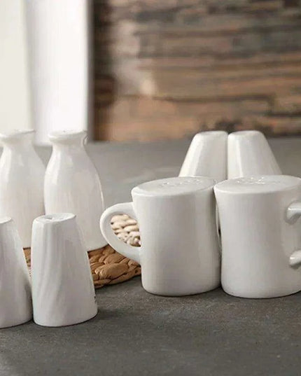 Elegant Nordic White Marble Spice Jar Collection for Chic Kitchen Organization