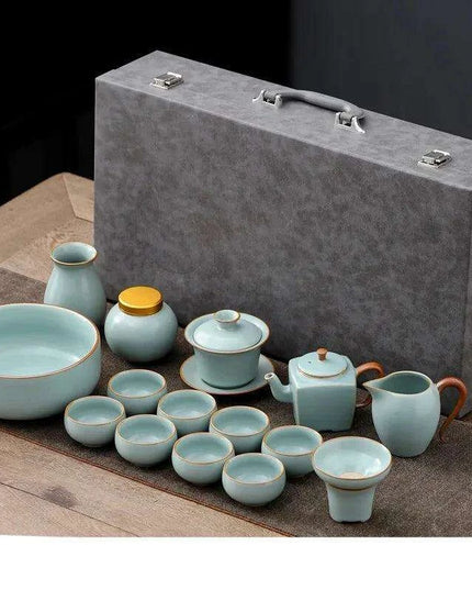 Elegant Ruyao Kung Fu Tea Set for a Refined Brewing Journey