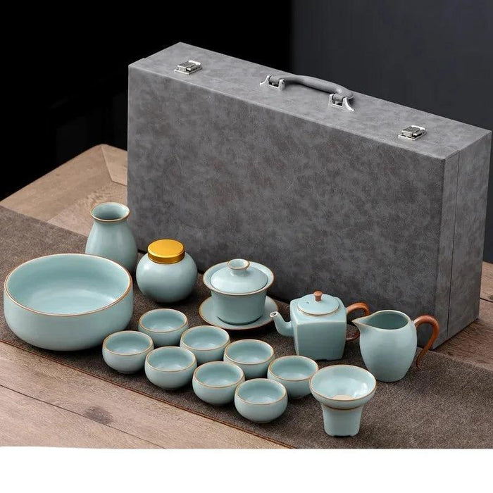 Elegant Ruyao Kung Fu Tea Set for a Refined Brewing Journey