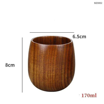 Artisan Japanese Sour Jujube Wood Beverage Mug Set