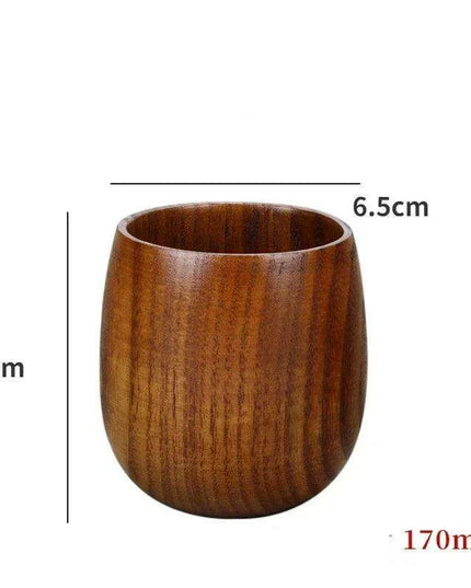 Artisan Japanese Sour Jujube Wood Beverage Mug Set