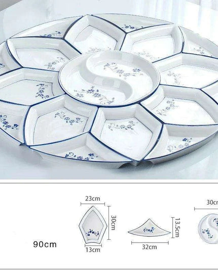 Elegant Round Ceramic Dining Set for Every Occasion