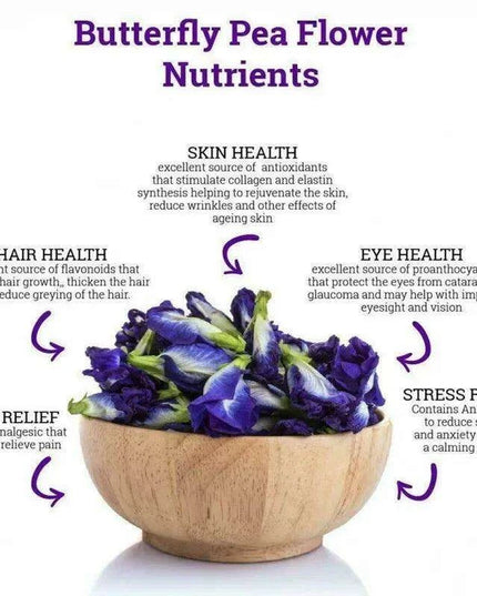 Vibrant Blue Butterfly Pea Tea - Nourish Immunity and Enhance Skin Radiance