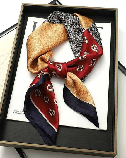 Chic Toddler Elegance: Luxurious 70x70cm Silk Scarf for Ages 6 Months to 4 Years