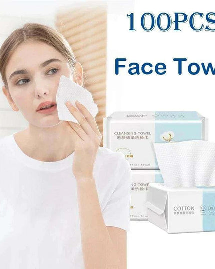 Travel-Friendly Eco-Conscious Facial Wipes - Soft Pearl Cotton Makeup Remover Cloths