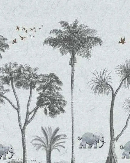 Tranquil Tropical Oasis 3D Wall Mural - Custom Sizes Available