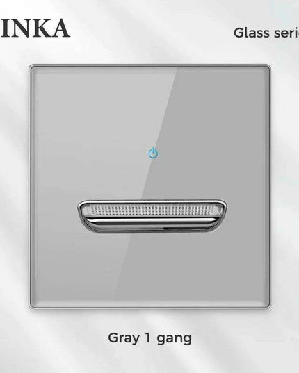 Elegant LED Crystal Glass Light Switch Panel - Versatile Multi-Gang Control System