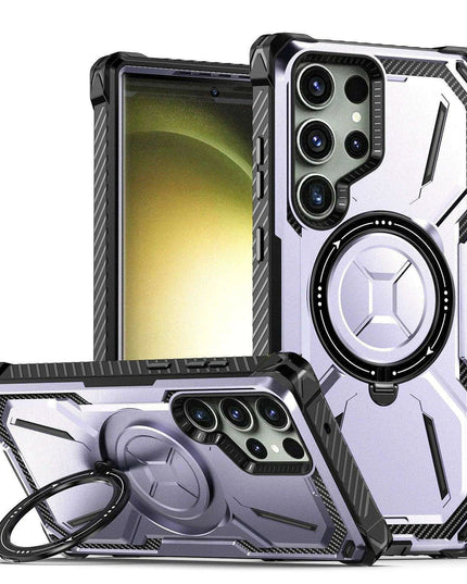 Samsung Galaxy S23 Ultra/S23+ Plus Rugged Military-Grade Shockproof Case with Magnetic Stand and MagSafe Support