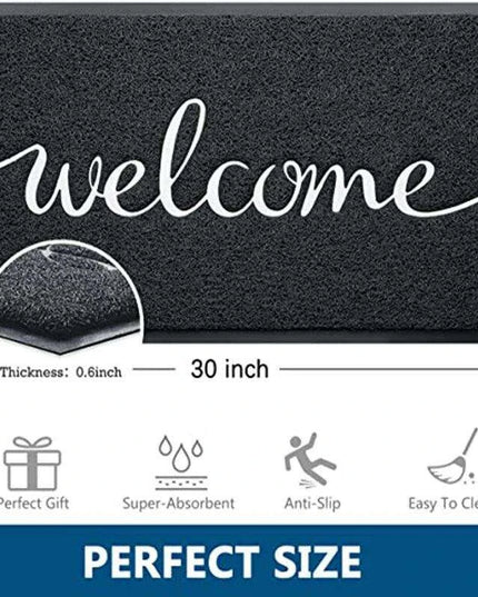 Stylish Indoor/Outdoor Doormat | Premium 30"x17.5" Elegant Welcome Mat for Home