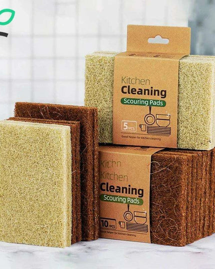 Sustainable Sisal Microfiber Kitchen Cleaning Sponges - Available in Sets of 5, 10, or 20