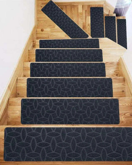 SafetyStep Cushioned Non-Slip Stair Tread Mats - Water-Absorbent Safety Solution