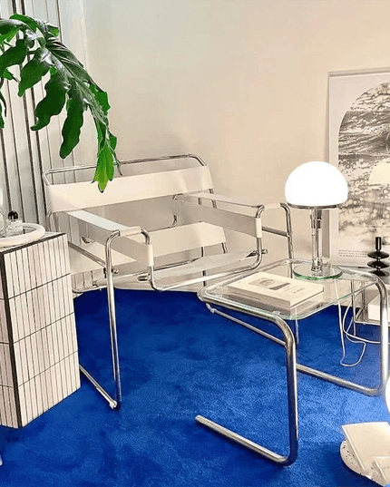 Chic Mid-Century Modern Leather Lounge Chair for Stylish Office and Home Comfort