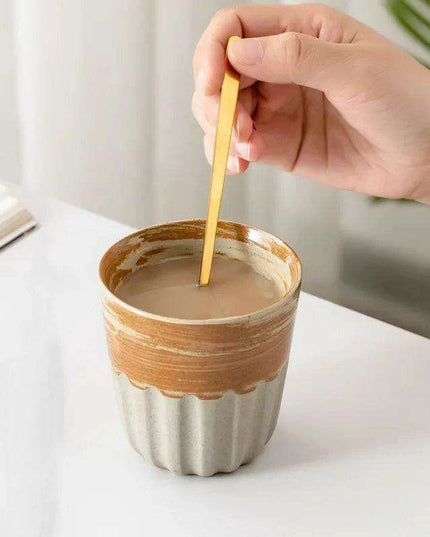 Artisan Japanese Stoneware Gradient Mugs - Ideal for Coffee and Tea Lovers