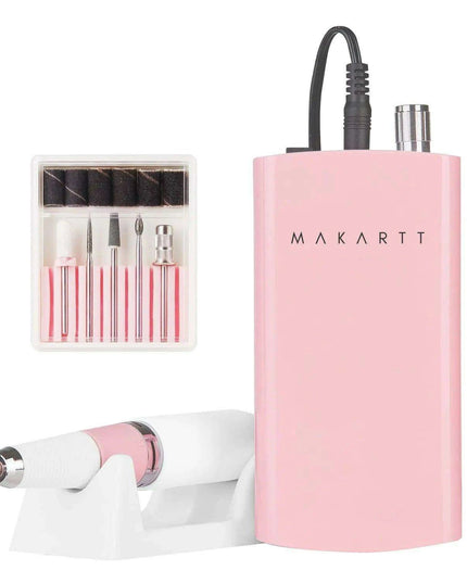 Rechargeable High-Speed Nail Drill Kit with 6 Versatile Grinding Attachments