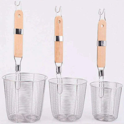 Premium Multi-Functional Stainless Steel Strainer Basket - Essential Kitchen Tool for Effortless Cooking and Draining