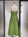 Green A-line Jacquard Slip Dress - Elegant Summer Ball Gown for Women