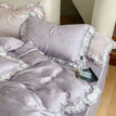 Purple / Queen - 200X230cm (4pcs) / Fitted Bed Sheet