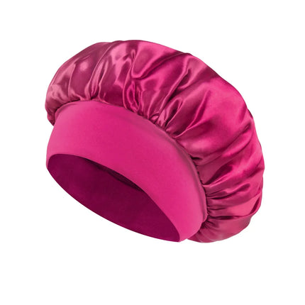 Women Satin Bonnet Hair Bonnet for Sleeping Hair Care Silk Bonnets Solid Wide-brimmed Sleeping Hat with Elastic Soft Band women-satin-bonnet-hair-bonnet-for-sleeping-hair-care-silk-bonnets-solid-wide-brimmed-sleeping-hat-with-elastic-soft-band