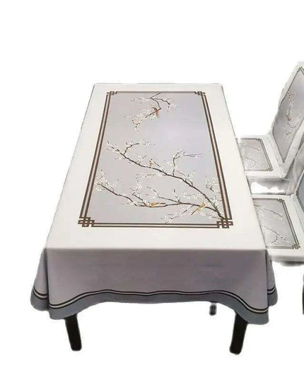 Elegant Rectangular Light Tablecloths for Holiday Celebrations - Waterproof and Wrinkle-Resistant Wedding Decor