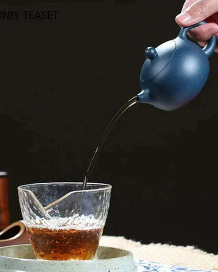 Elegant Yixing Purple Clay Teapot – 100ml with Unique Ball Filter for Authentic Zisha Tea Experience