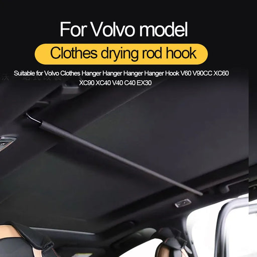 Volvo Car Clothes Rack Interior Hanger Rod Styling Kit