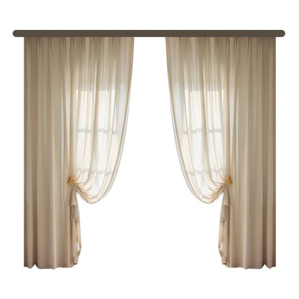 byetee Extra High Sheer Tulle Curtains – 350/400/500cm Floor-to-Ceiling Drapes