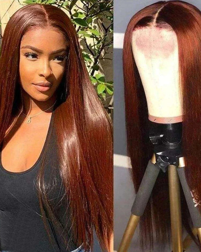 Confidence Boost Chestnut Brown 13x4 Lace Front Wig - Effortless Elegance and Style