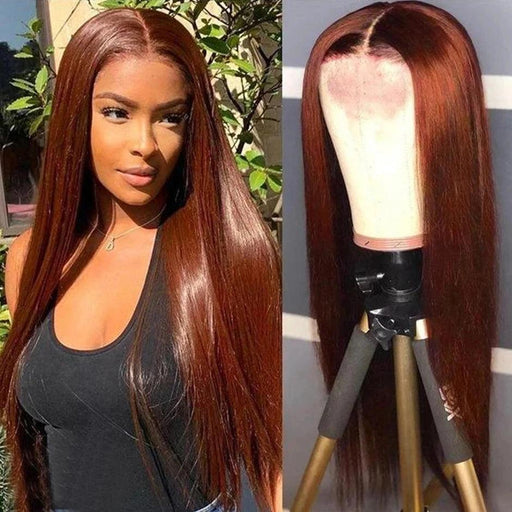 Confidence Boost Chestnut Brown 13x4 Lace Front Wig - Effortless Elegance and Style
