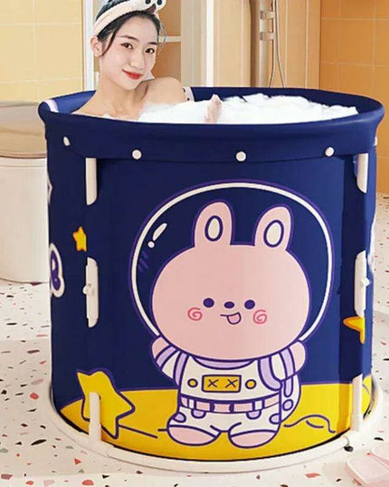 Experience Ultimate Relaxation with Our Space-Saving Japanese-Inspired Portable Bathtub for Adults