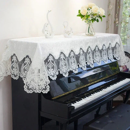 Proud-Rose Modern Thick Lace Piano Bench Cover - Luxurious & Dustproof