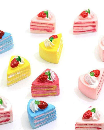 10-Piece Realistic Faux Fruit Cake Set for Photography and Display - Perfect for Cake Enthusiasts