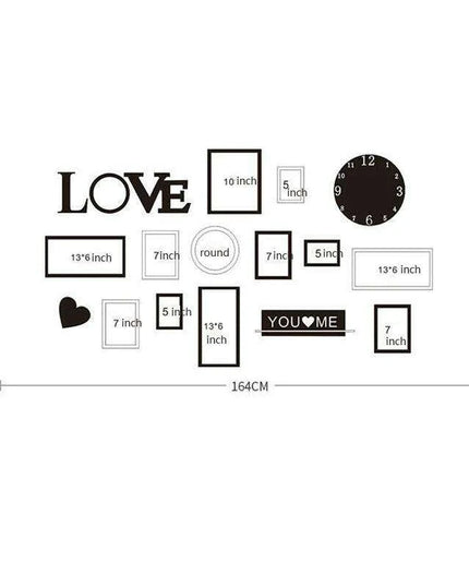 Nordic-Inspired Wall Art Set with Green Plants, Clocks, and Decorative Shelf for Elegant Home Decor