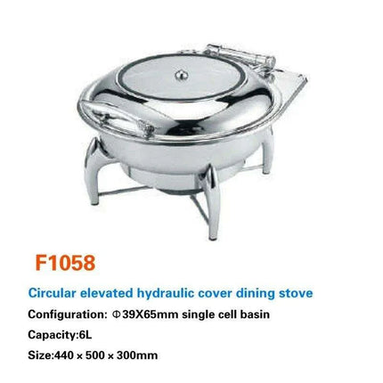 Regal Stainless Steel Chafing Dish Set with Hydraulic Warmer and Hot-Water Container